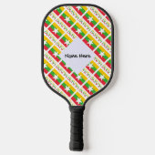 Raquette De Pickleball Drapeau birman avec votre nom (Verso)