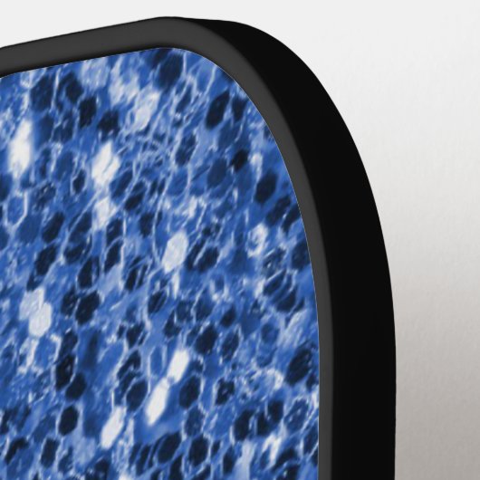 Raquette De Pickleball Drapeau bleu jaune Ukraine parties scintillant fau (Détail gauche)