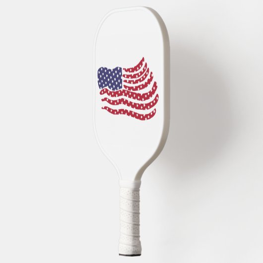 Raquette De Pickleball Drapeau bleu rouge (Gauche)