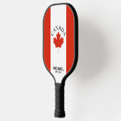 Raquette De Pickleball Drapeau canadien rouge et blanc du Canada (Gauche)