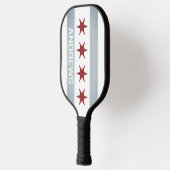 Raquette De Pickleball Drapeau Chicago personnalisé paddle-balle à la raq (Gauche)