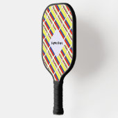 Raquette De Pickleball Drapeau colombien et colombien avec votre nom (Gauche)