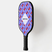 Raquette De Pickleball Drapeau cubain bleu clair et Cuba en carrelage ave (Gauche)