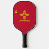 Raquette De Pickleball Drapeau d'Albuquerque, Nouveau-Mexique (Recto)