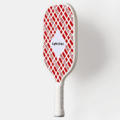 Raquette De Pickleball Drapeau danois avec votre nom (Gauche)