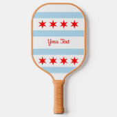 Raquette De Pickleball Drapeau de Chicago, Illinois Pickleball Paddle (Recto)