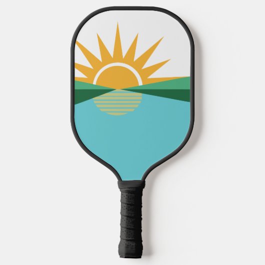 Raquette De Pickleball Drapeau de Coral Springs, Floride (Verso)