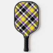 Raquette De Pickleball Drapeau de fierté éclectique boho non binaire à ca (Verso)