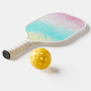 Raquette De Pickleball Drapeau de fierté Genderflux abstrait bohème tourb