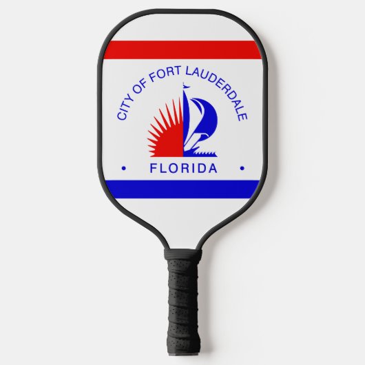 Raquette De Pickleball Drapeau de Fort Lauderdale, Floride (Recto)