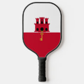 Raquette De Pickleball Drapeau de Gibraltar (Recto)
