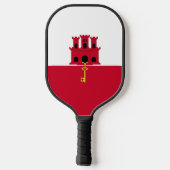 Raquette De Pickleball Drapeau de Gibraltar (Verso)