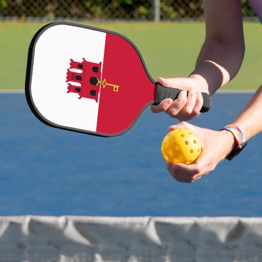 Raquette De Pickleball Drapeau de Gibraltar (Insitu)