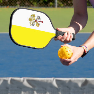 Raquette De Pickleball Drapeau de la Cité du Vatican