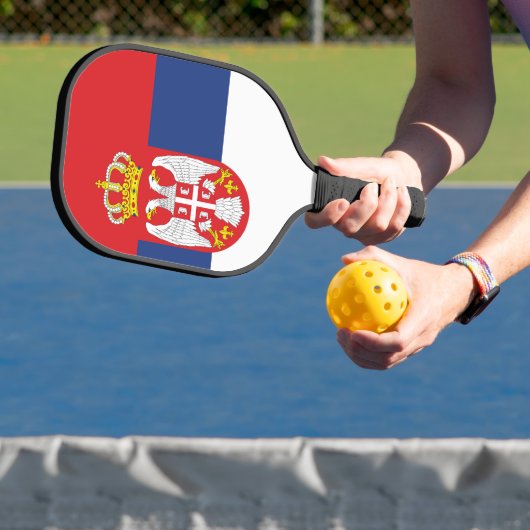 Raquette De Pickleball drapeau de la Serbie (Insitu)
