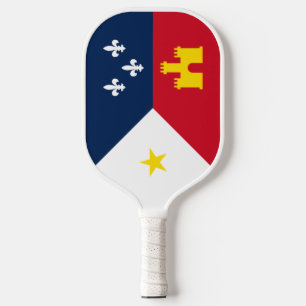 Raquette De Pickleball Drapeau de l'Acadiana, Louisiane