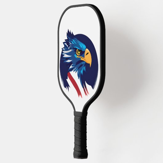 Raquette De Pickleball Drapeau de l'aigle noir américain (Gauche)