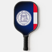 Raquette De Pickleball Drapeau de l'État de Géorgie sur la pédale de Pick (Verso)
