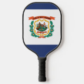 Raquette De Pickleball Drapeau de l'État de Virginie-Occidentale, États-U (Recto)