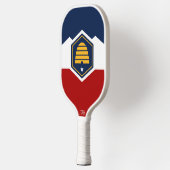 Raquette De Pickleball Drapeau de l'Utah (Drapeau de ruche) (Gauche)