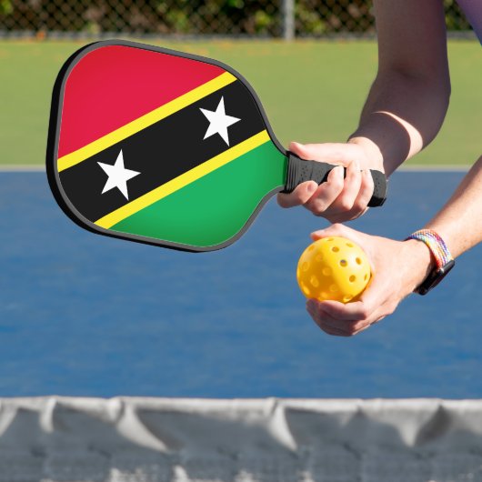 Raquette De Pickleball Drapeau de Saint-Kitts-et-Nevis (Insitu)