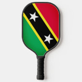 Raquette De Pickleball Drapeau de Saint-Kitts-et-Nevis (Verso)
