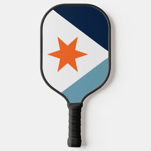 Raquette De Pickleball Drapeau de Syracuse, New York (Verso)