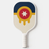 Raquette De Pickleball Drapeau de Tulsa, Oklahoma (Recto)
