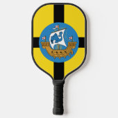 Raquette De Pickleball Drapeau de Wellington City, Nouvelle-Zélande (Verso)