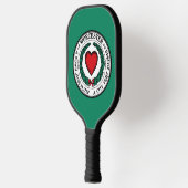 Raquette De Pickleball Drapeau de Worcester, Massachusetts (Gauche)