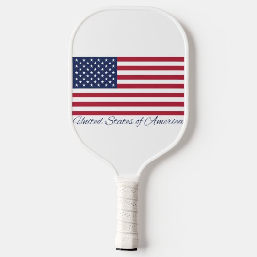 Raquette De Pickleball Drapeau des États-Unis d'Amérique (Verso)