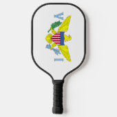 Raquette De Pickleball Drapeau des îles Vierges américaines (Verso)