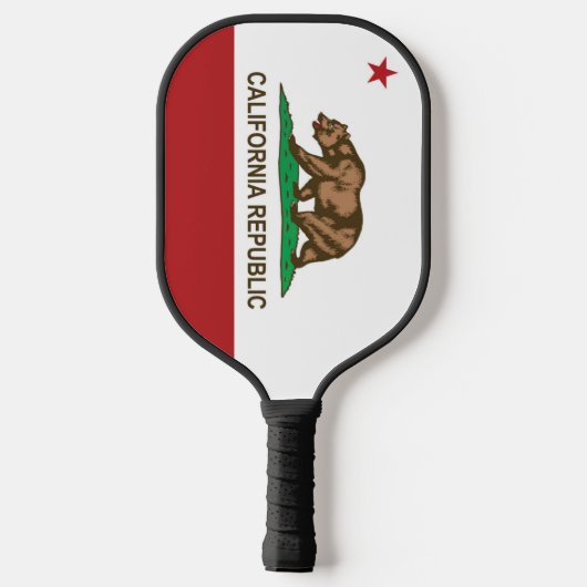 Raquette De Pickleball Drapeau d'État de Californie, États-Unis (Verso)