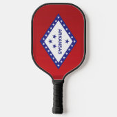 Raquette De Pickleball Drapeau d'État de l'Arkansas, États-Unis (Verso)