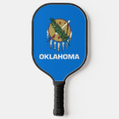 Raquette De Pickleball Drapeau d'État de l'Oklahoma, États-Unis (Verso)