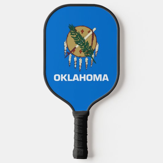 Raquette De Pickleball Drapeau d'État de l'Oklahoma, États-Unis (Verso)