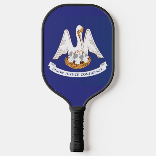 Raquette De Pickleball Drapeau d'État de Louisiane, États-Unis (Verso)