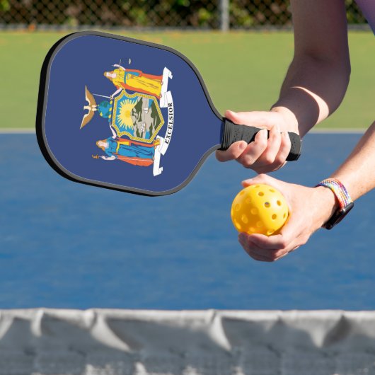 Raquette De Pickleball Drapeau d'État de New York, États-Unis (Insitu)