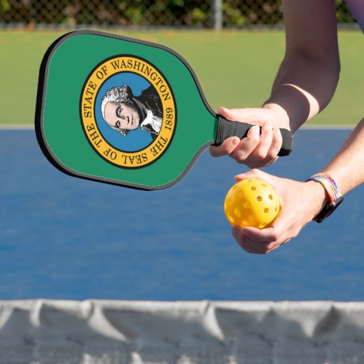 Raquette De Pickleball Drapeau d'État de Washington, États-Unis (Insitu)