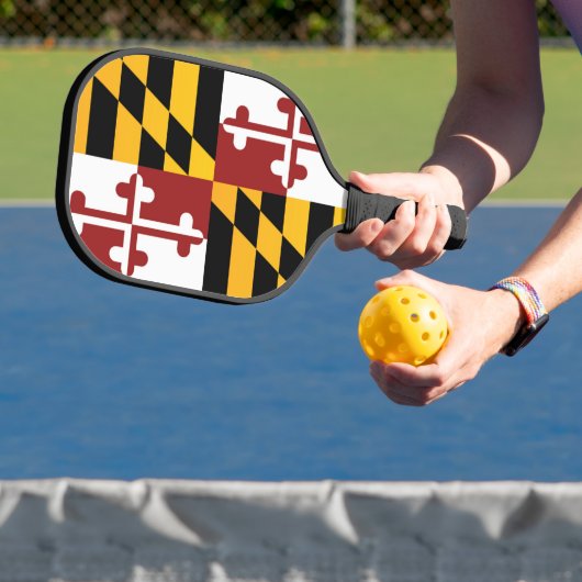 Raquette De Pickleball Drapeau d'Etat du Maryland, États-Unis (Insitu)