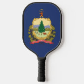Raquette De Pickleball Drapeau d'État du Vermont, États-Unis (Verso)