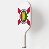 Raquette De Pickleball Drapeau d'État/sceau d'État de l'Alabama superposé (Gauche)