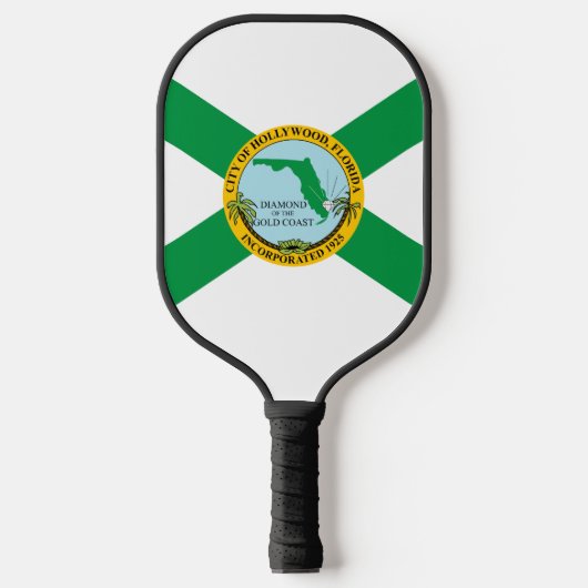 Raquette De Pickleball Drapeau d'Hollywood, Floride (Recto)