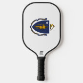 Raquette De Pickleball Drapeau du Massachusetts (Verso)
