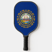 Raquette De Pickleball Drapeau du New Hampshire (Verso)