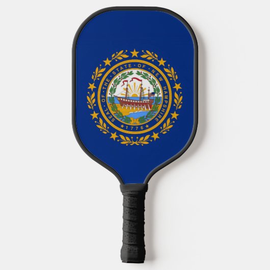 Raquette De Pickleball Drapeau du New Hampshire (Verso)