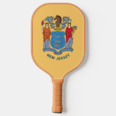 Raquette De Pickleball Drapeau du New Jersey (Verso)