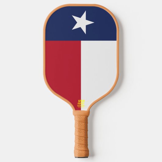 Raquette De Pickleball Drapeau du Texas (Recto)
