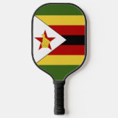 Raquette De Pickleball drapeau du Zimbabwe (Recto)