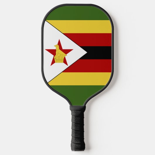 Raquette De Pickleball drapeau du Zimbabwe (Recto)